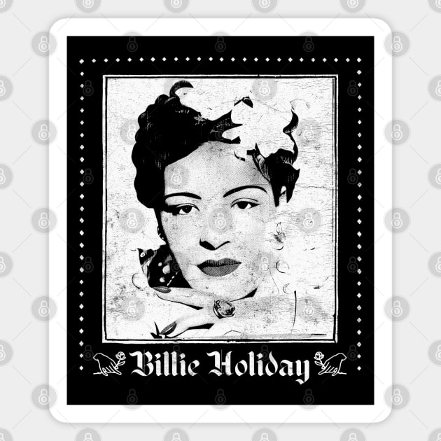 Billie Holiday /\ Original Retro Fan Art Design Magnet by DankFutura